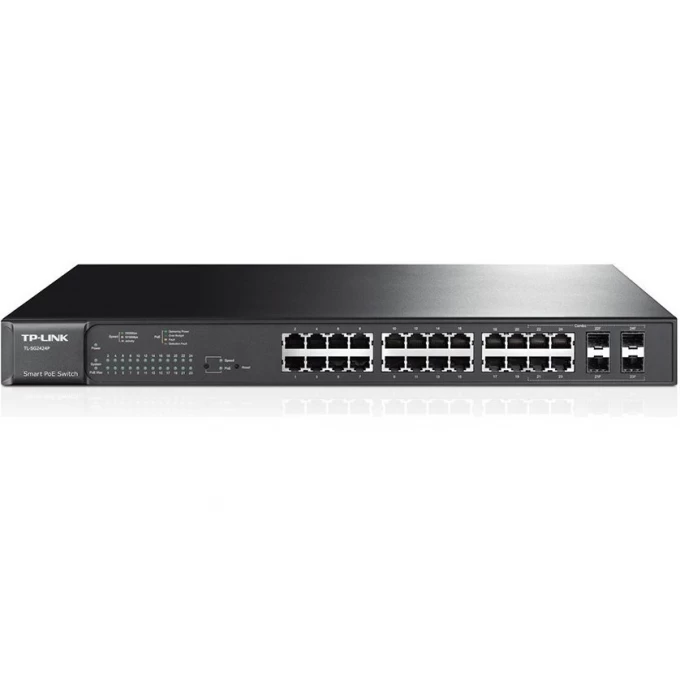 Smart-коммутатор TP-LINK с 24 гигабитными портами и 4 комбинированными разъемами SFP TL-SG2424P Smart-коммутатор TP-LINK с 24 гигабитными портами и 4 комбинированными разъемами SFP TL-SG2424P
